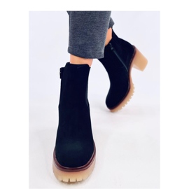 Bottines à talon large et protecteur Mattis Noir - Inello le noir 2