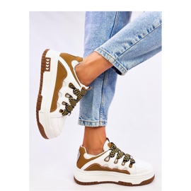 Baskets femme Allman Camel - Inello brun 4