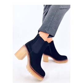 Bottines à talon large et protecteur Mattis Noir - Inello le noir 3