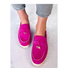 Seastar Mocassins femme en daim rose 1