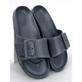 Sandale Tongs en caoutchouc avec boucle Romero Gris - Inello 1