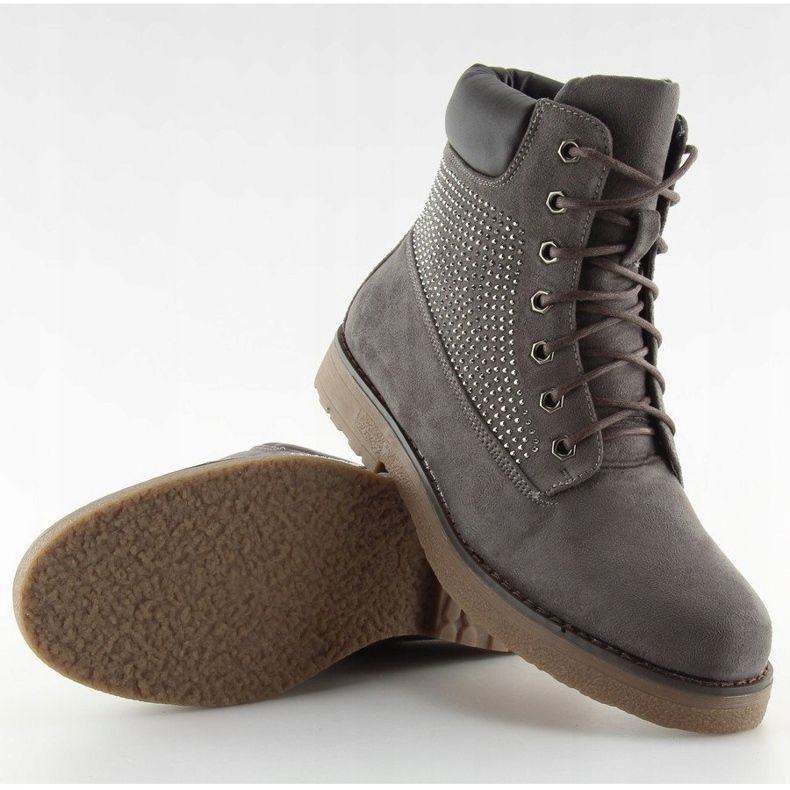 Trappeurs grises pour femmes HQ896 Gris 2