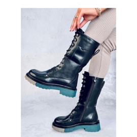 Bottines à semelle colorée le noir 3