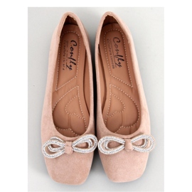 Ballerines en daim avec nœud par Serna Kaki - Inello beige 1