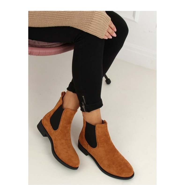 Bottines Chelsea classiques camel pour femmes brun 2