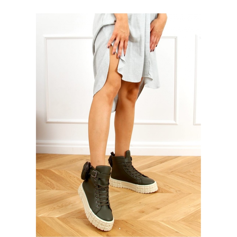 Baskets montantes vertes RE11P Vert - Inello 2