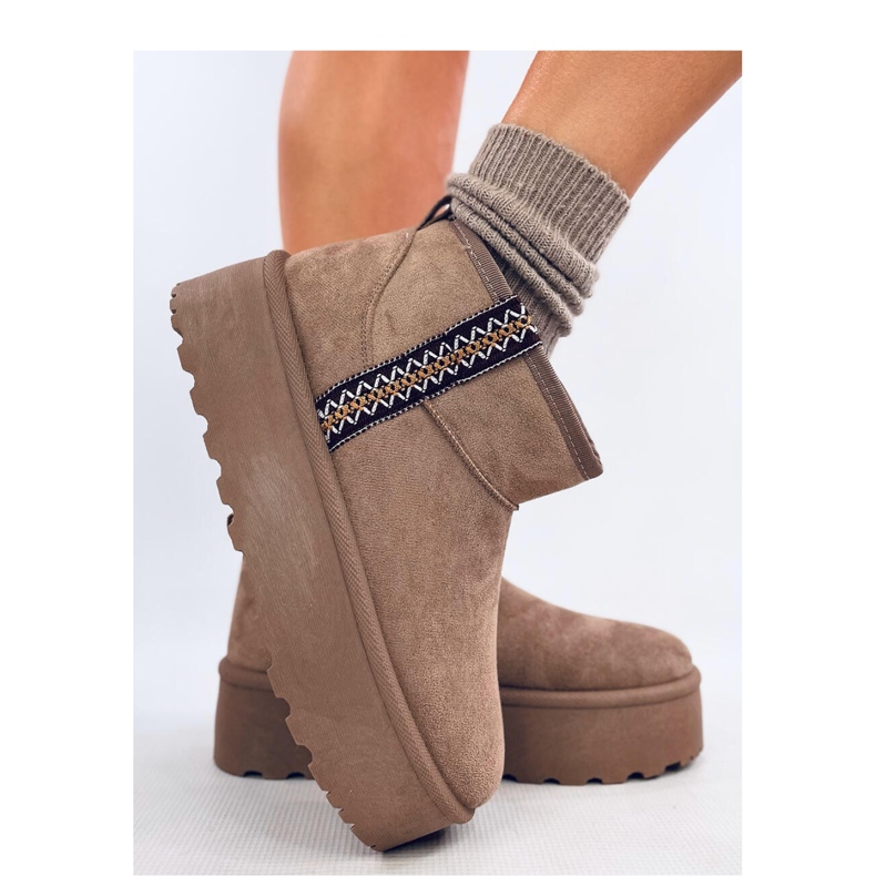 Weyan Khaki - Bottes de neige courtes plateforme Inello brun 2