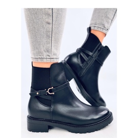 Bottines Chelsea classiques femme Royle Noir - Inello 2