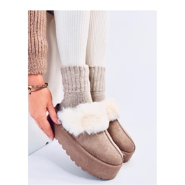 Chaussons de neige plateforme Allod Kaki - Inello beige 2 Chaussons de neige plateforme Allod Kaki - Inello beige 2