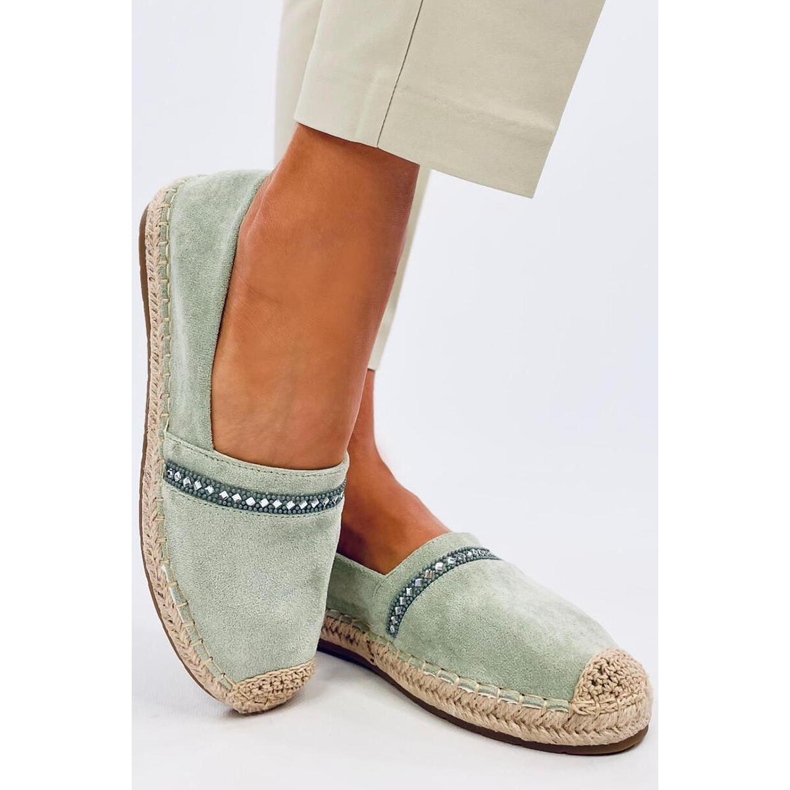 Espadrilles femme vertes 1