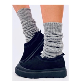 Boots de neige courtes femme Noir 1