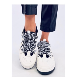 Baskets femme Allman Noir - Inello blanc 2