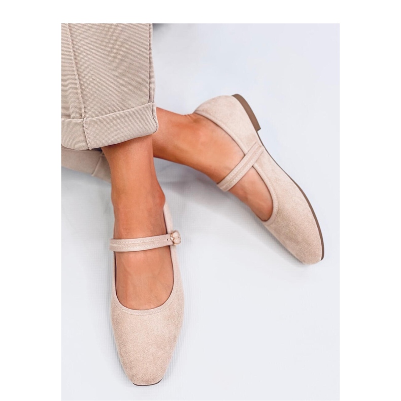 Ballerines style Mary Jane Beige 1 Ballerines style Mary Jane Beige 1