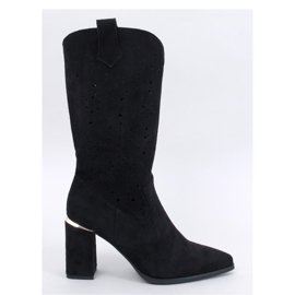 Strokes Bottines à talons ajourées noires - Inello le noir 1