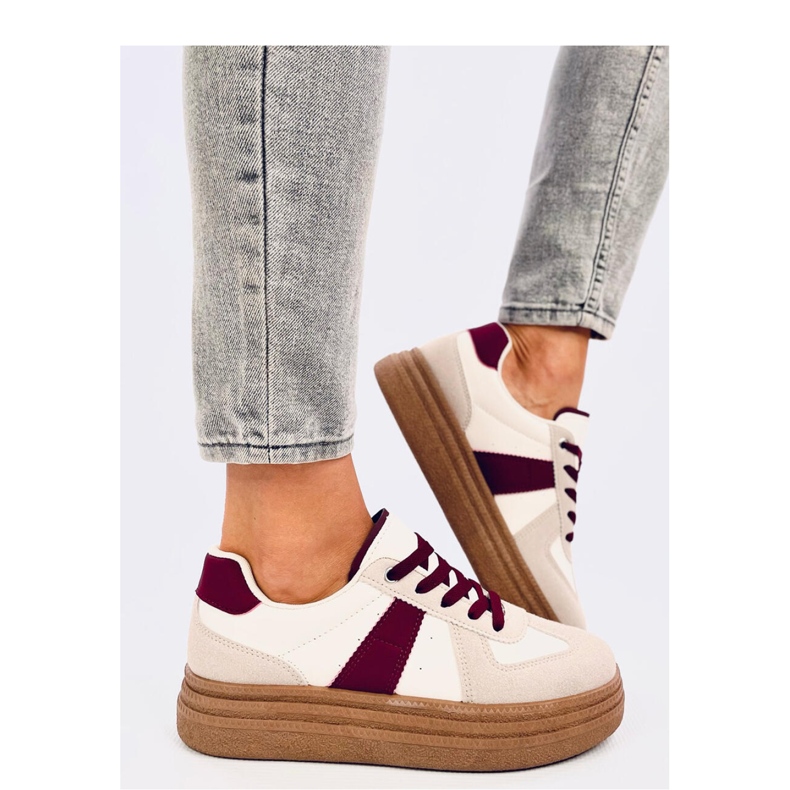 Baskets femme Melba Wine - Inello beige 1