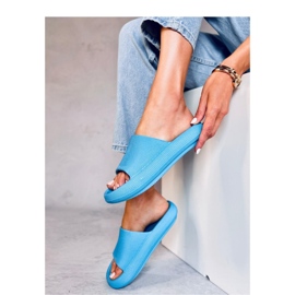 Tongs en caoutchouc L.BLUE bleu 2