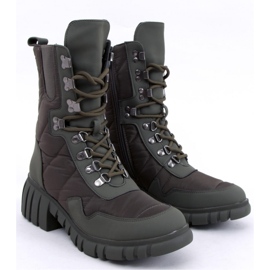 Bottines en nylon vert bijou - Inello 1