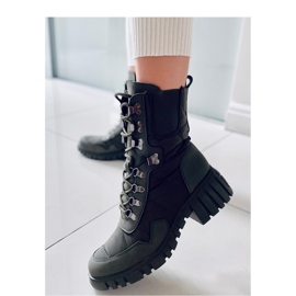 Bottines en nylon vert bijou - Inello 2