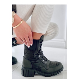 Bottines en nylon vert bijou - Inello 3