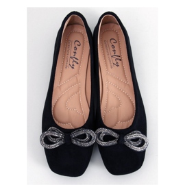 Ballerines en daim avec nœud Serna Nero - Inello le noir 1