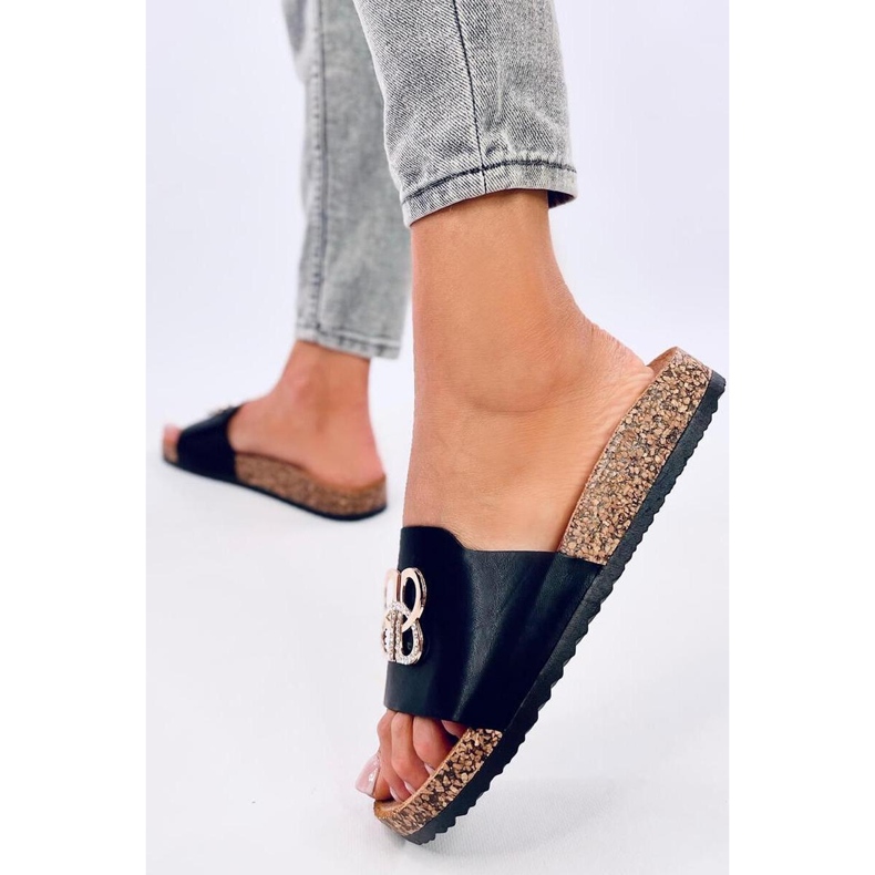 Curseurs en liège avec zircons Noir 2