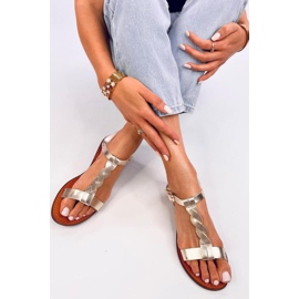 Sandales femme Pourta Gold - Inello jaune 2