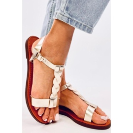 Sandales femme Pourta Gold - Inello jaune 3