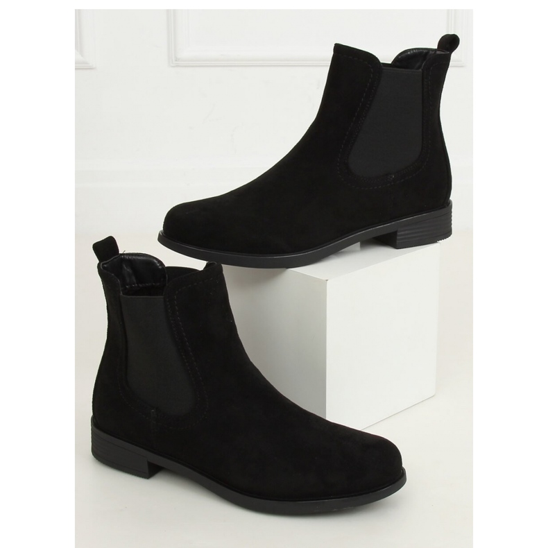 Bottines Chelsea classiques noires pour femmes MR-9 Noir - Inello le noir 1