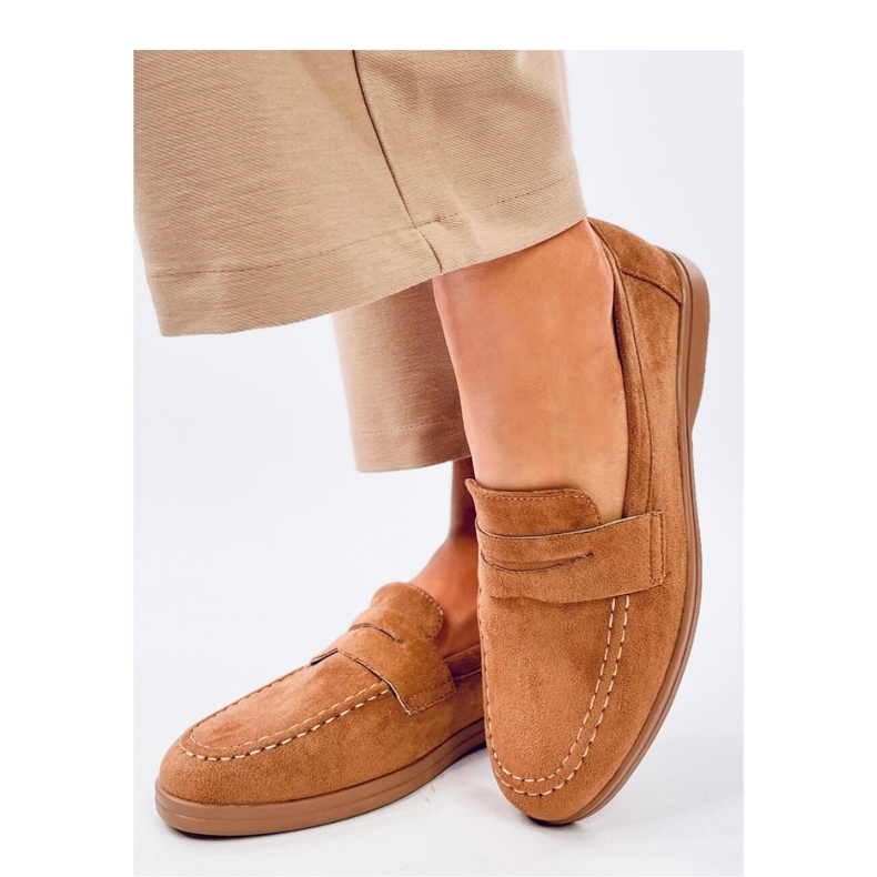 Mocassins femme kaki brun 1