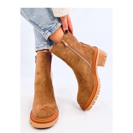 Bottines Chelsea avec revers pull kaki brun 1 Bottines Chelsea avec revers pull kaki brun 1