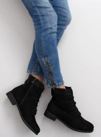 Bottines à lacets noires workery J05 noir 1