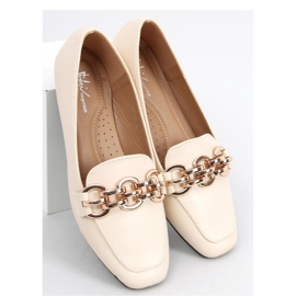 Mocassins femme beiges 1