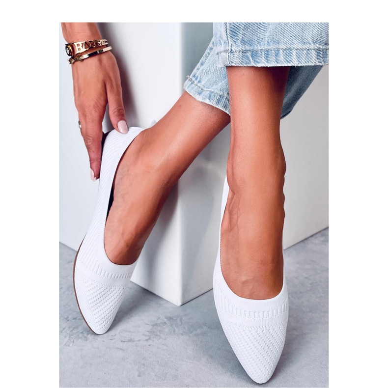 Ballerines tressées blanches 1