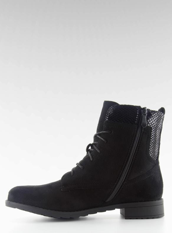 Bottines à lacets noires workery J05 noir 2