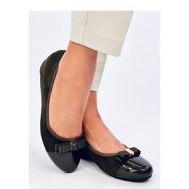 Ballerines compensées vertes 1