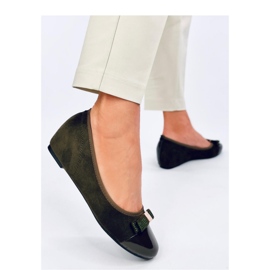 Ballerines compensées vertes 2