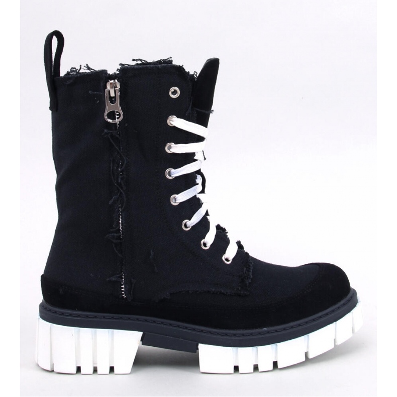 Vaugh Bottines en toile noire avec protecteur - Inello 1