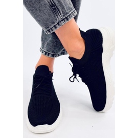 Chaussures de sport chaussettes Jaussa NOIR/BLANC - Inello le noir 2
