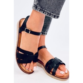 Sandales femme noires le noir 1