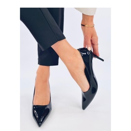 Escarpins aiguilles vernis Charlotte Noir - Inello le noir 1