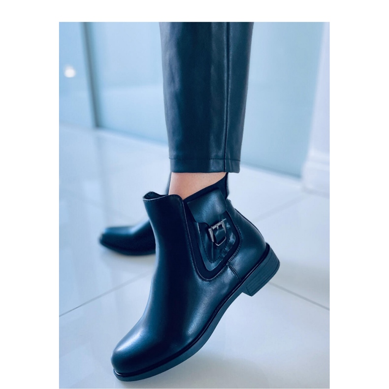 Chelsea boots femme noires 1