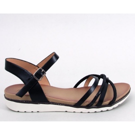 Sandales avec zircons cubiques Marta Noir - Inello le noir 1