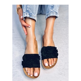 Tongs pour femmes à semelle haute, Noir le noir 1
