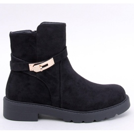 Drapers Bottines plates en daim noir - Inello le noir 1