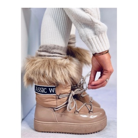 Kendals Bottes de neige fourrure kaki - Inello brun 2