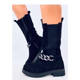 Wiley Bottines Chelsea tige longue noires - Inello le noir 2