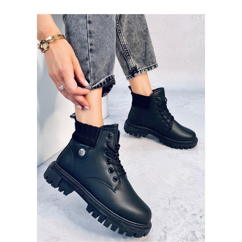 Bottines trappeur femme Atomic Noir - Inello le noir 2