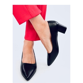 Crafts Escarpins noirs à talons bas - Inello le noir 2