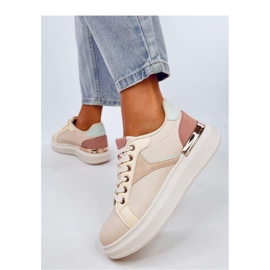 Baskets colorées pour femme rose 1 Baskets colorées pour femme rose 1