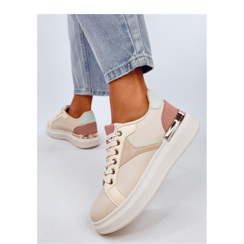 Baskets colorées pour femme rose 1